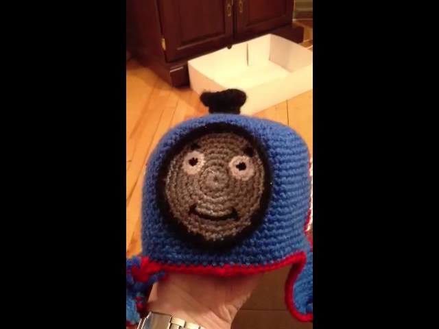 Thomas the engine crochet hat