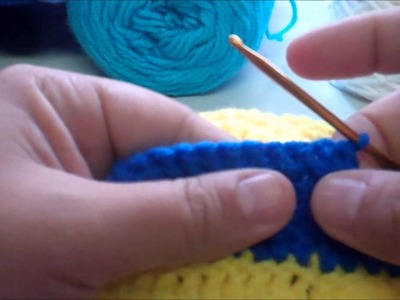 Tutorial How to crochet 9-12 month old Minion Beanie. By Sabrina