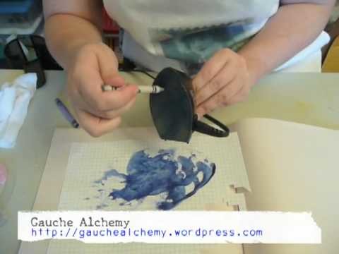 Tutorial: texturize with melted crayons!
