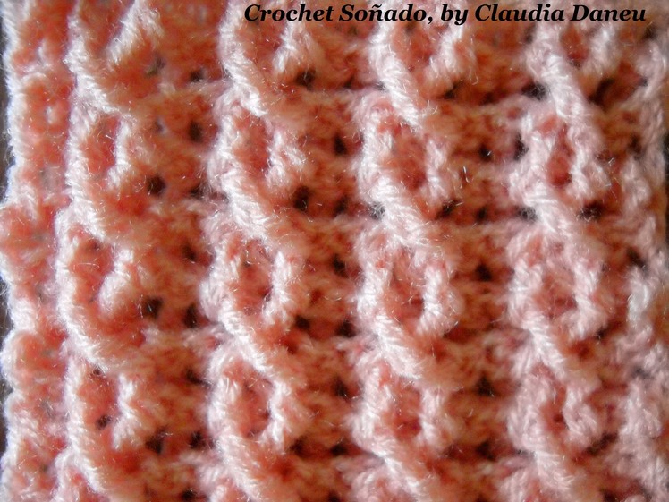 "TWIST" CROCHETED RIBBING STITCH. PUNTO ELÁSTICO CROCHET "TORZADAS"