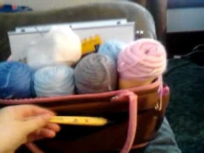 What's in your crochet bag?