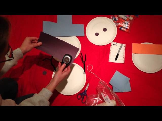 Winter Toddler and Preschool Craft "Paper Plate Snowman" from Brighter Minds Music