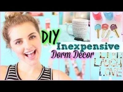 10 Quick, Easy & Inexpensive DIY Dorm Decor Ideas! | Girls Only