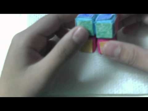 2x2 Origami Rubiks Cube! (Sonobe)