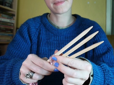 ASMR Weaving Sticks: soft speaking, fabric rustling, tapping, sticky fingers