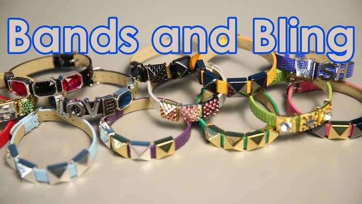 Bands and Bling: Slider Beads & Faux Leather Bracelets
