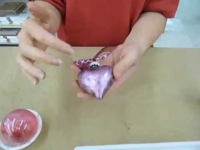 Crankin' Out Crafts -ep150 Inked Heart Ornament (Alcohol Inks)