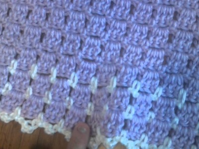 Crochet baby blanket made by Jenn Zamora