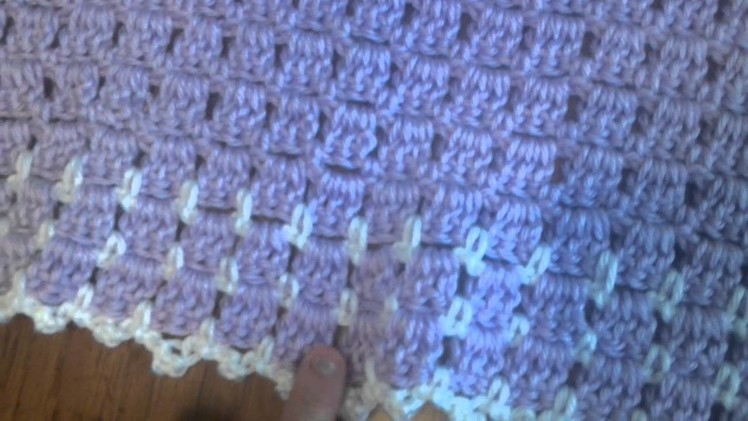 Crochet baby blanket made by Jenn Zamora