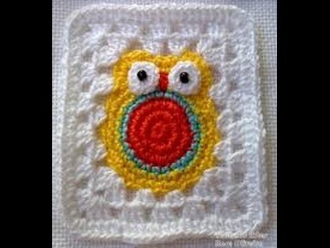 Crochet Granny  Square Owl