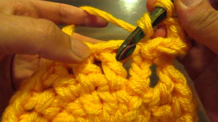 Crochet Stitch Tutorial for US DC Cross-Over Stitch in the Round by Missy D Designs