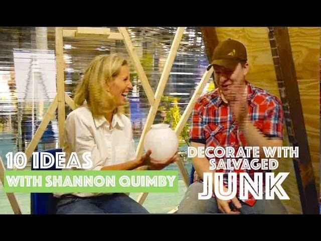 Decor from JUNK- 10 DIY Salvage Ideas from Shannon Quimby (HGTV, BHG)
