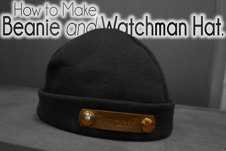 DIY | How to Sew Easy Watchman Hat | beanie | Winter Hat with one Pattern