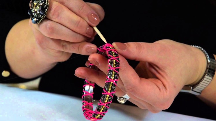DIY jewellery tutorial by Katja Koselj - Recycled Bangle Bracelet