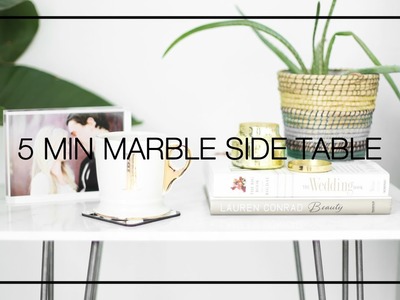 DIY Marble Side Table