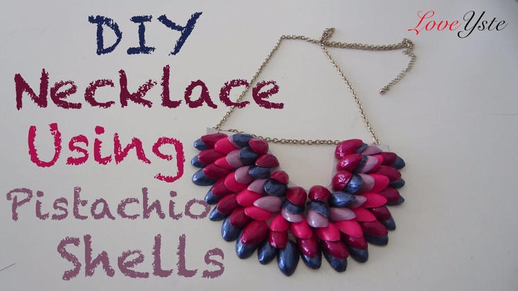DIY Necklace Using Pistachio Shells (Easy Tutorial)