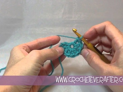 Double Crochet Tutorial #13:  DC Into A Center Ring