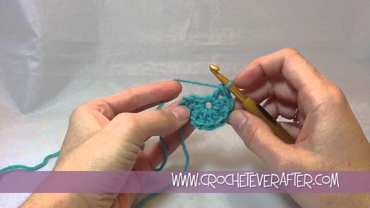 Double Crochet Tutorial #13:  DC Into A Center Ring