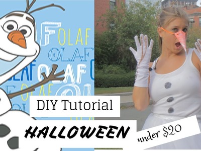 Halloween Olaf DIY Costume Under $20!