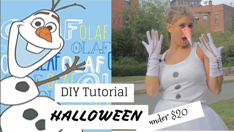 Halloween Olaf DIY Costume Under $20!