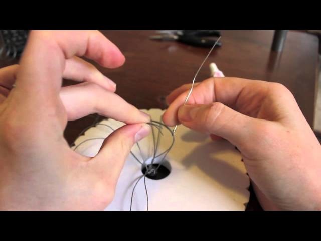 How to attach a bead cap and clasp to 8 strand Kumihimo braid