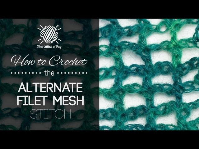 How to Crochet the Alternate Filet Mesh Stitch