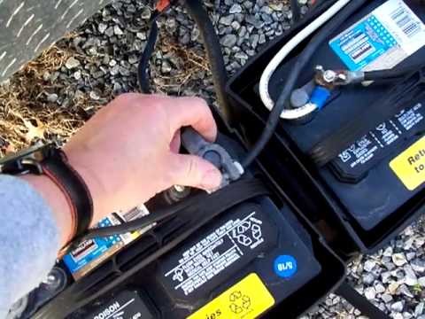 How to hook up two batteries on a travel trailer