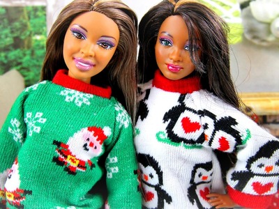 How to Make a Doll Christmas Sweater - Doll Crafts