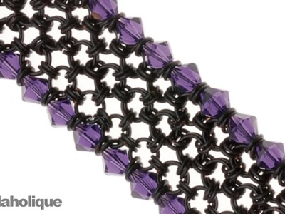 How to Make a Japanese 8-in-2 Chain Maille Bracelet With SWAROVSKI Edging