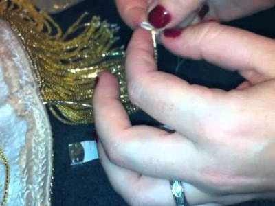 How to make beaded fringe for bellydance costumes