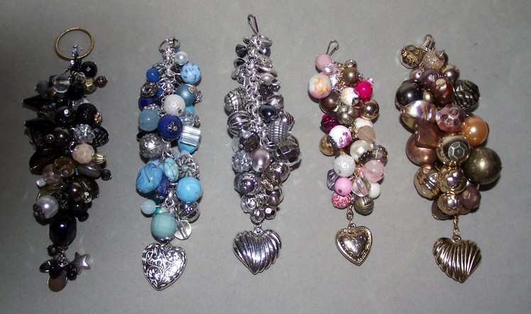 How to Make Chunky Bead Dangle Charms from a Single Chain