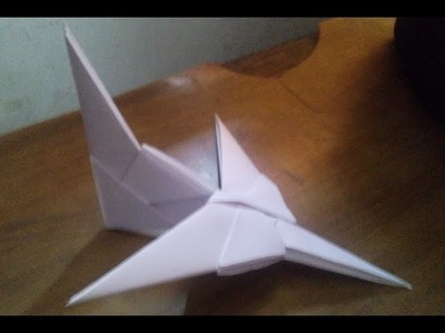 How to make origami jetfighter airplane very easy
