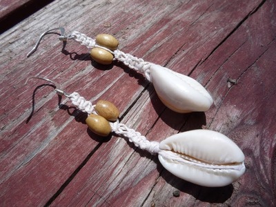How to Make Your Own Cowrie Shell Hemp Earrings -- Wear to the Beach Jewelry Tutorial: Episode Two