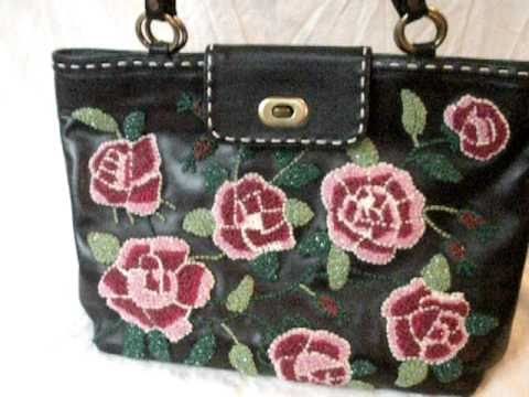 ISABELLA FIORE BEADED ROSE HANDBAG