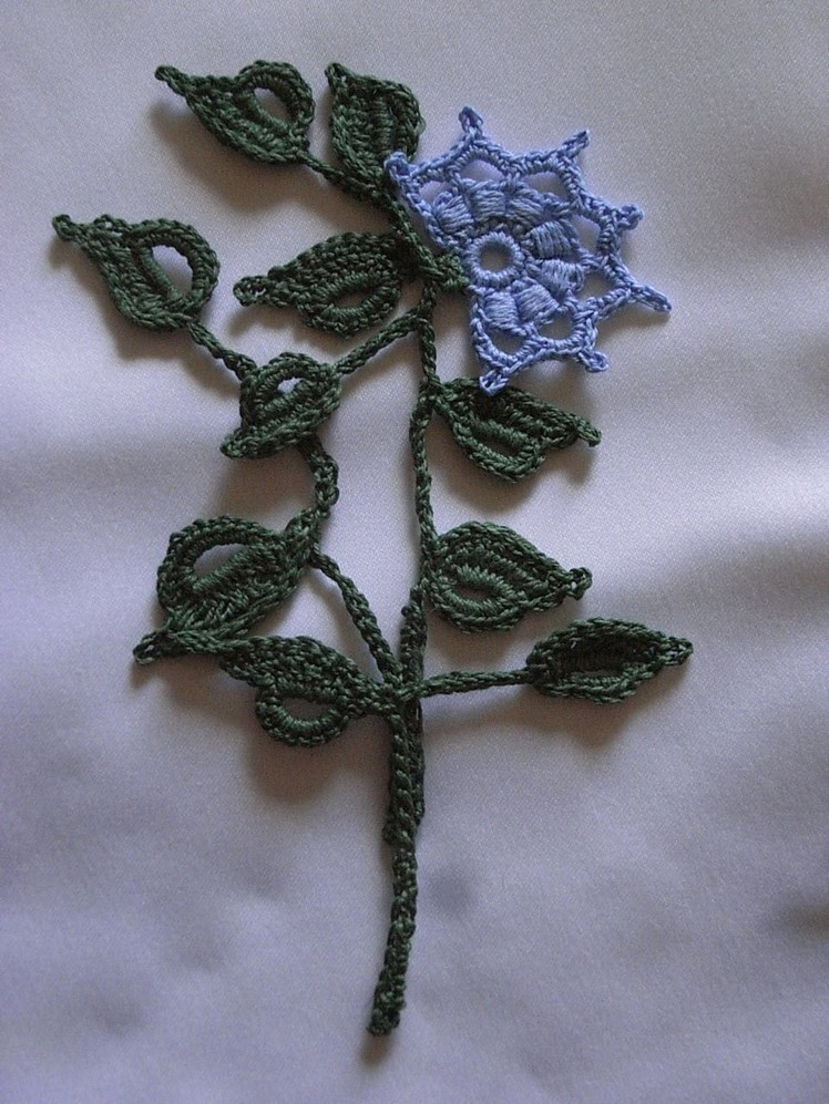 Motiv 3*Applikation häkeln*Spitze Häkel* irish lace crochet Tutorial Handarbeit DIY