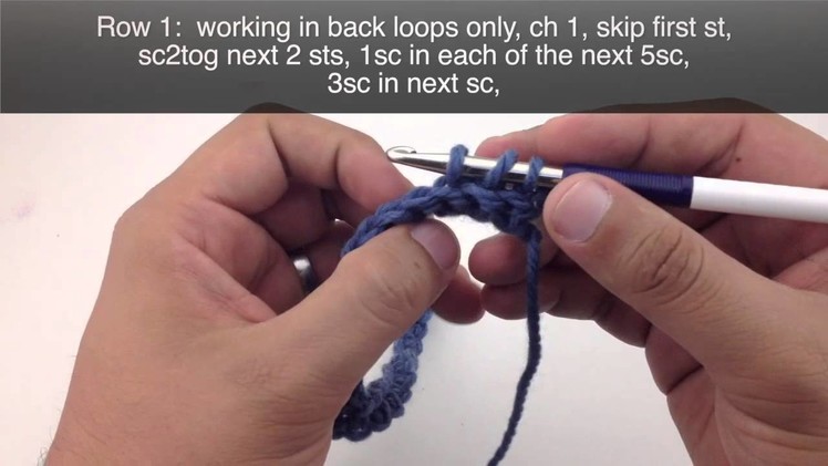 NSAD  Classic Back Loop Single Crochet Ripple Stitch