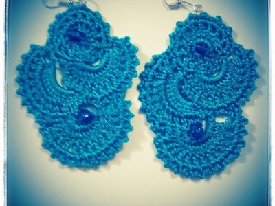 Orecchini Uncinetto Turchesi -Earrings Crochet