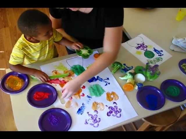 Painting with Fruits and Veggies