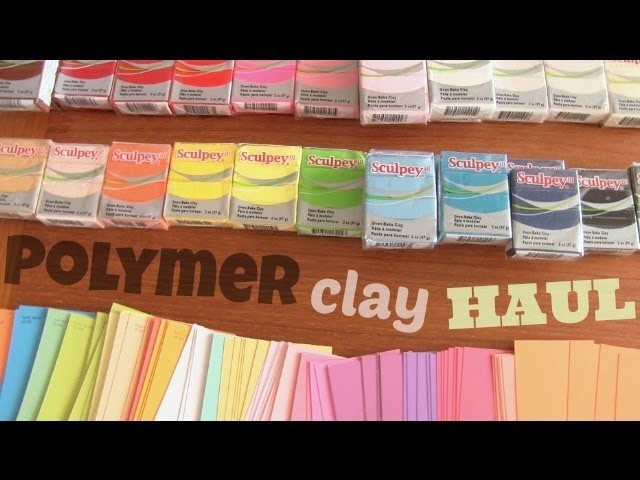 POLYMER CLAY HAUL! & other craft supplies!