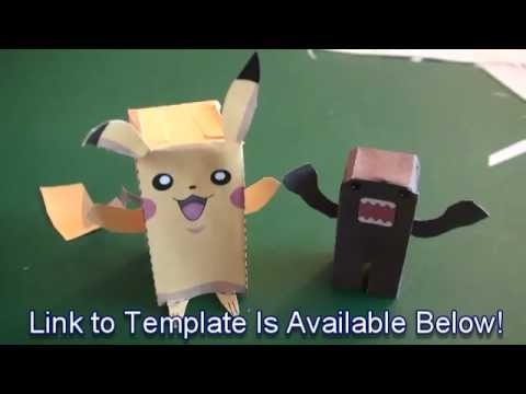 Popular Craft Projects - 007: Paper Pikachu Box Figure (Finger Puppet Pokemon) - TCGames (HD)