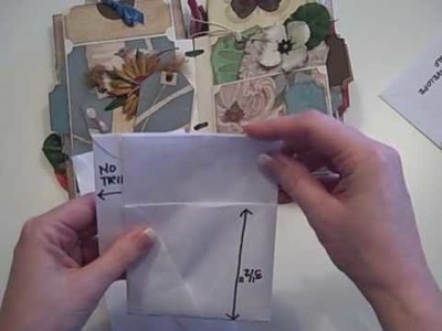 Tall Envelope Mini Scrapbook Album Tutorial