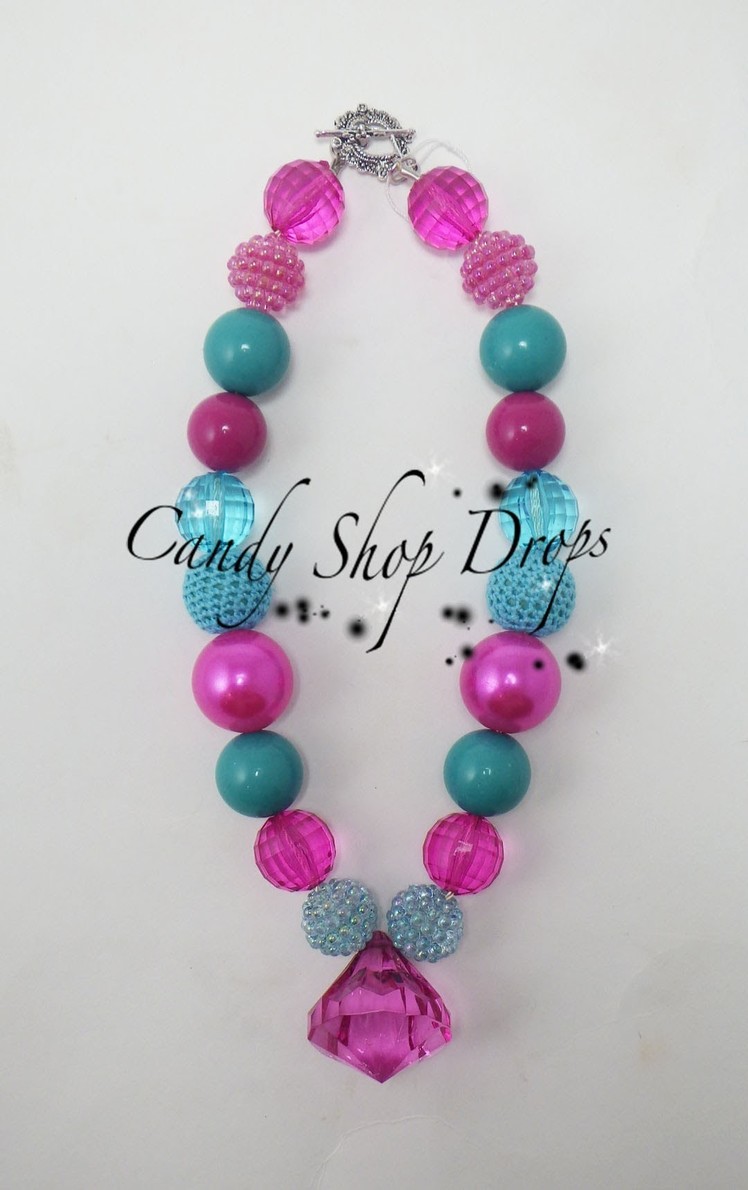 Tutortial:How to make a Chunky Acrylic Necklace with wire by CandyshopbeadsUS