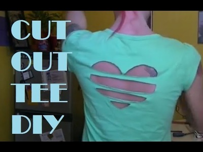 Valentine DIY Gift Cut Out Heart Back Tee DIY