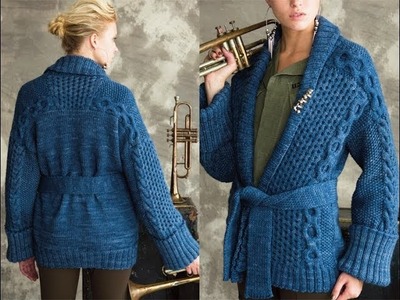 #36 Cabled Oversized Jacket, Vogue Knitting Holiday 2012