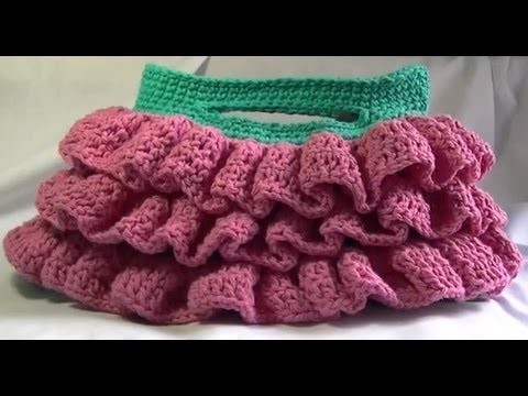 Bella Ruffled Crochet Bag Tutorial Part 4 of 4