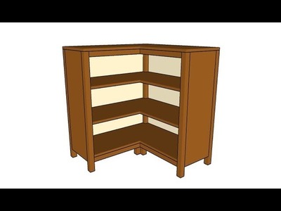 Corner bookcase plans