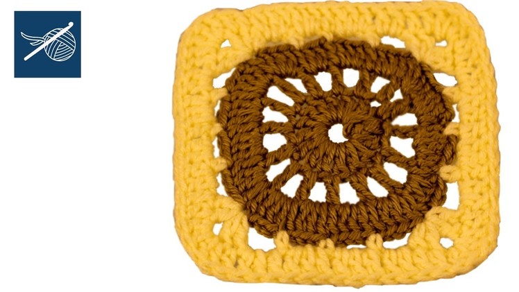 Crochet Granny Square How To - Circle to Square LEFT HAND Crochet Geek