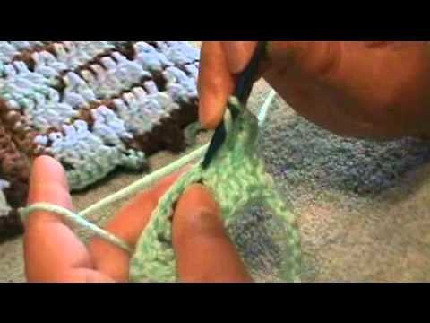 Crochet Stitches #002 V Stitch and inverted V Stitch Tutorial Using Double Crochet