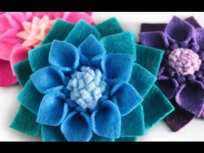 DIY Felt Flowers - No Sew Fabric Flower Tutorial