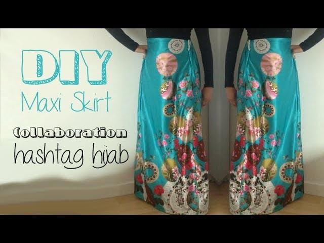 DIY Maxi Skirt│Collaboration with Hashtag Hijab